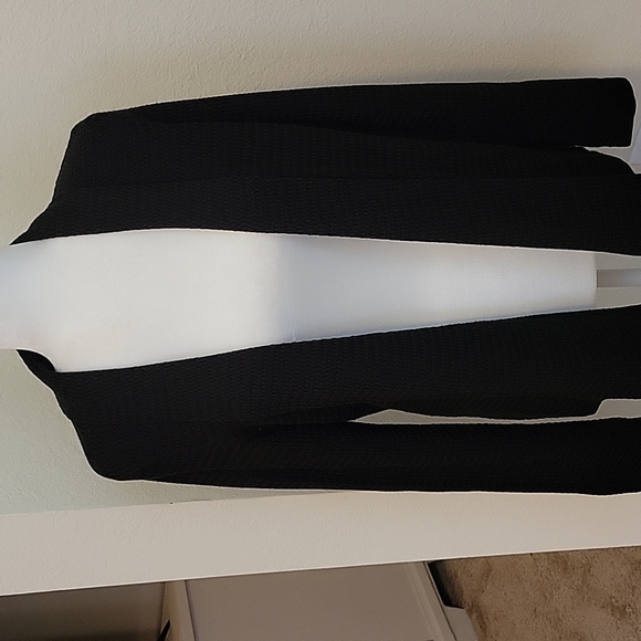 EILEEN FISHER TENCEL SILK BLEND KNIT OPEN CARDIGAN.... - Picture 3 of 10